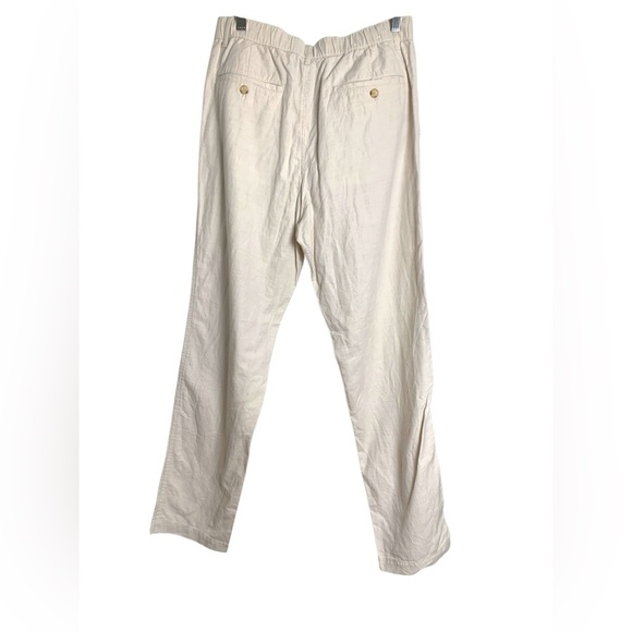 Uniqlo NWOT lightweight linen  cotton spandex summer pants, off white - Picture 2 of 10